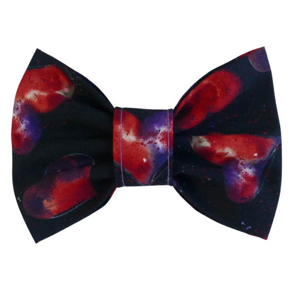 Juicy Hearts Valentine Dog Bow Tie